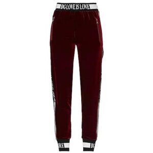パンツ Dolce & Gabbana Chenille Joggers With All-Over Dg Logo Dolce & Gabbana - White DG Logo Joggers | Childrensalon Outlet